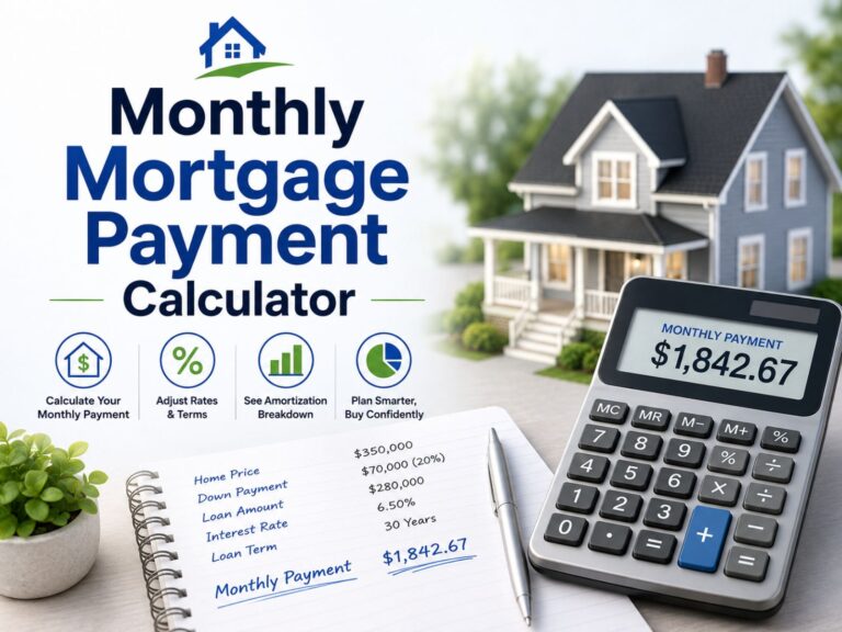 Monthly Mortgage Payment Calculator