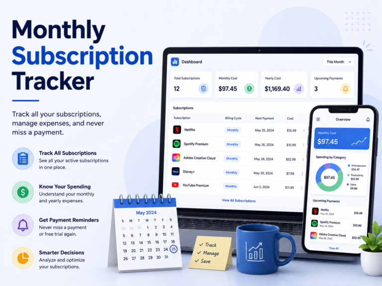 Monthly Subscription Tracker