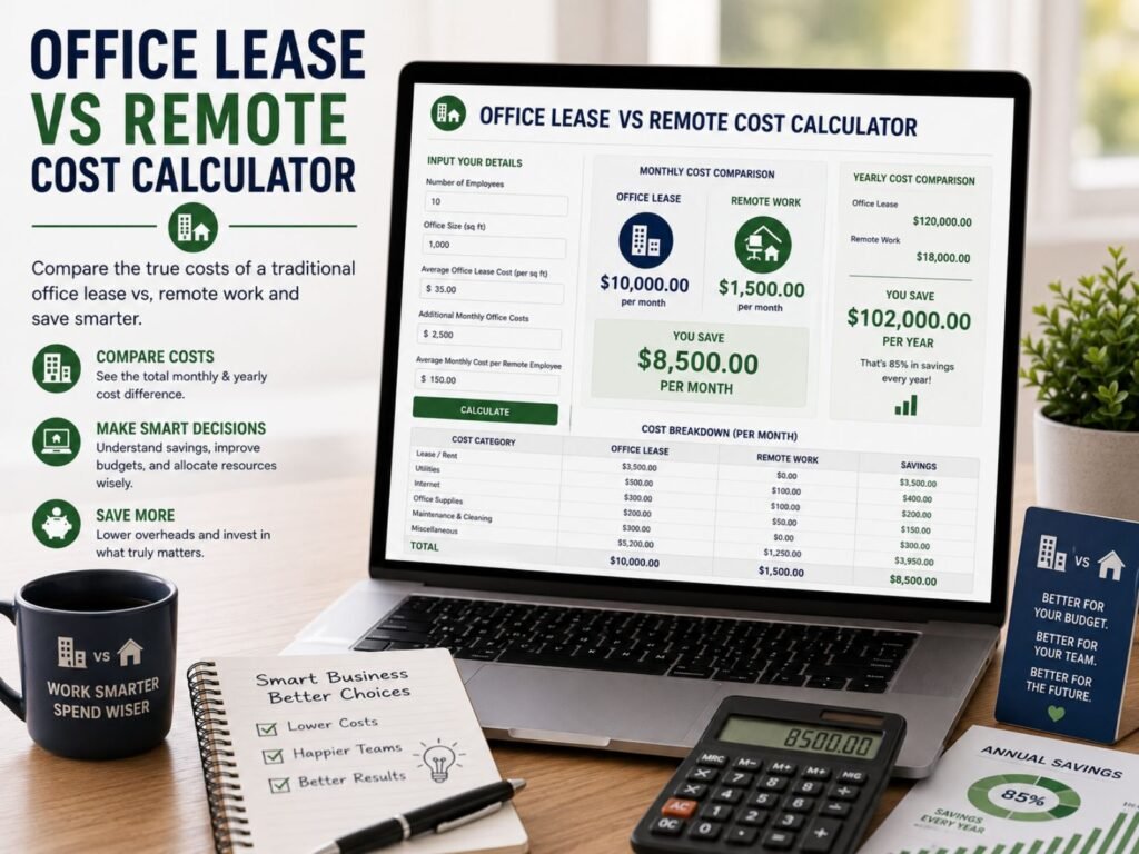 Office Lease vs Remote Cost Calculator