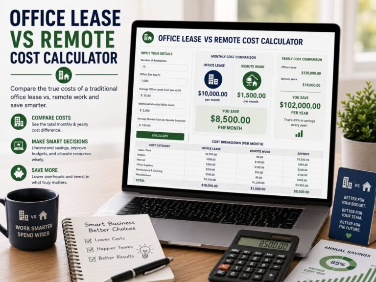 Office Lease vs Remote Cost Calculator