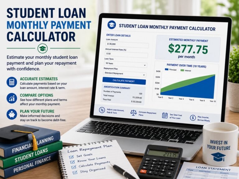 Student Loan Monthly Payment Calculator