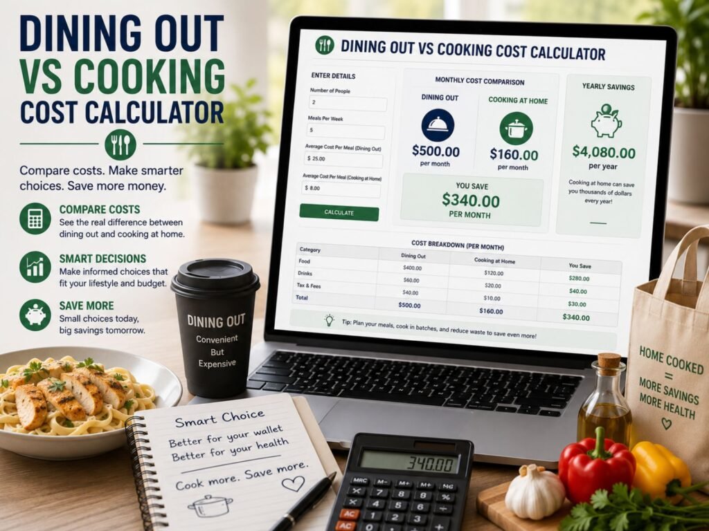Dining Out vs Cooking Cost Calculator
